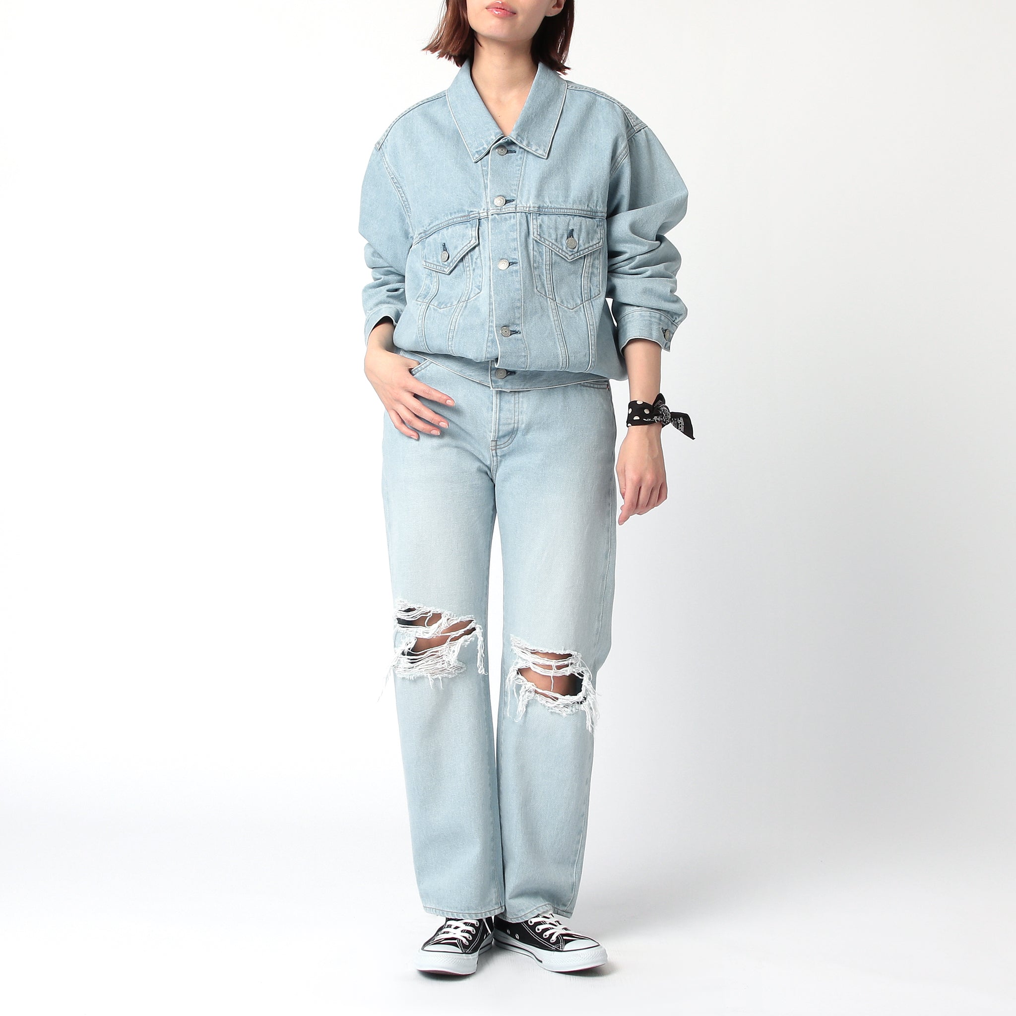 PARIS RIPPED DENIM ICE BLUE（パリスリップドデニムアイスブルー）｜J.B. ATTIRE（ジェービーアタイア）OFFICIAL ONLINE STORE